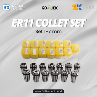 ZKlabs CNC Router Spindle ER11 Collet Set 1-7 mm